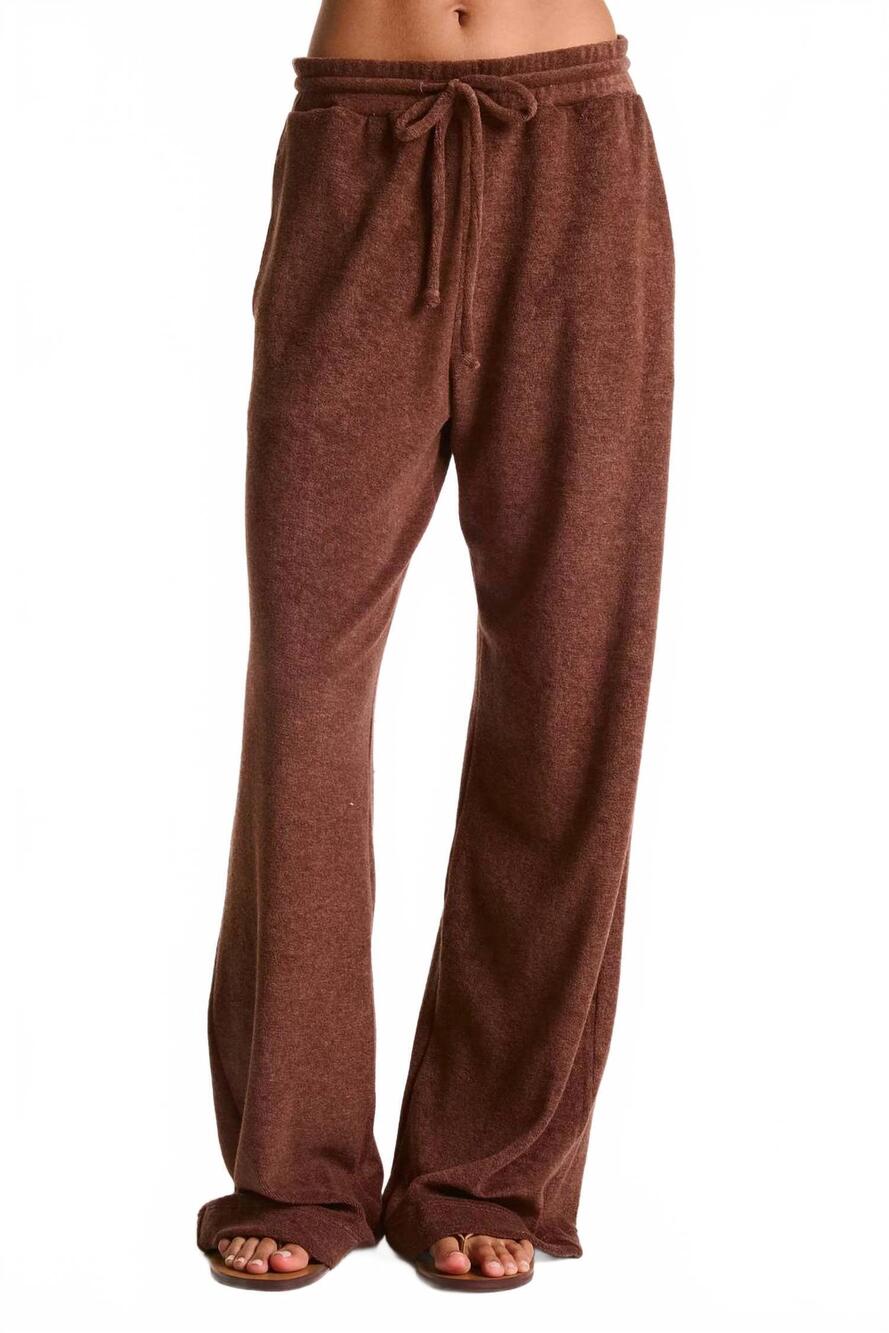 NEW YEAR OF OURS terry vacation pant in brown